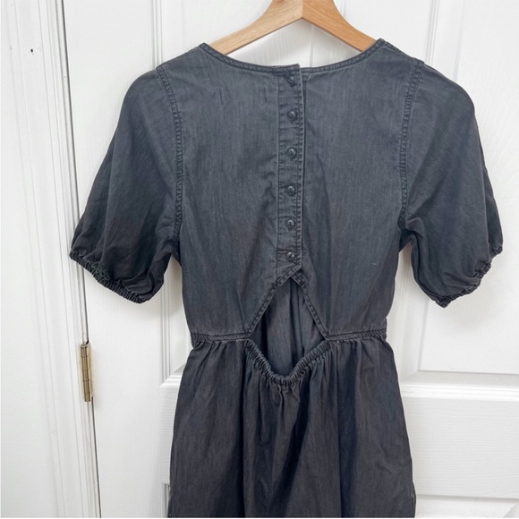 Madewell The Denim Annamarie Mini Dress in Lunar Wash - Picture 6 of 7